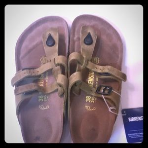 Birkenstock Sparta leather antique green 38 Reg.
